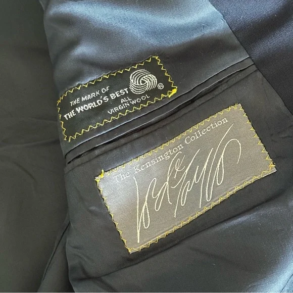 Vintage Polo University Club By Ralph Lauren Wool Blazer Mens Large Blue USA